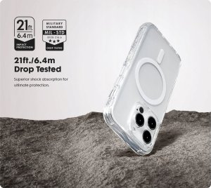 PICOM Laut Crystal Matter X - obudowa ochronna do iPhone 16 kompatybilna z MagSafe (black crystal) 5