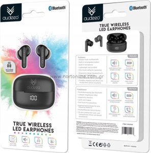 Słuchawki Audeeo Słuchawki TWS LED Audeeo (czarne) 4