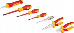 Zestaw narzędzi Bosch Bosch VDE tool set mixed, 7-piece (red/yellow, side cutters, needle-nose pliers, 4 screwdrivers, stripping knife) 2