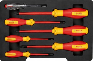Bosch Bosch VDE screwdriver set TX Professional, 7-piece (red/yellow, 6 VDE screwdrivers, phase tester SL3) 9