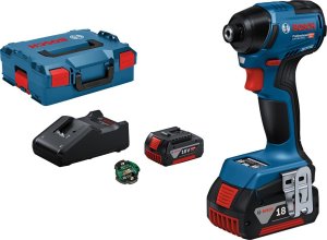 Klucz udarowy Bosch Bosch cordless impact wrench GDR 18V-220 Professional, 18Volt (blue/black, 2x Li-Ion battery 5.0Ah, Bluetooth, in L-BOXX) 1