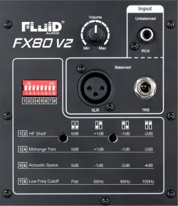 Fluid Audio Fluid Audio FX80 V2 - Aktywny monitor studyjny 6