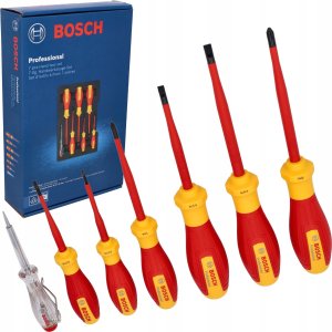 Bosch Bosch VDE screwdriver set PH/SL Professional, 7-piece (red/yellow, 6 VDE screwdrivers, phase tester SL3) 2