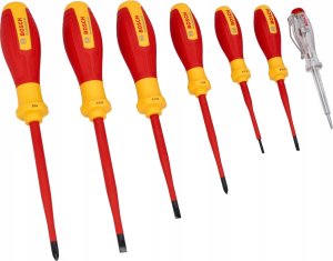Bosch Bosch VDE screwdriver set PH/SL Professional, 7-piece (red/yellow, 6 VDE screwdrivers, phase tester SL3) 3