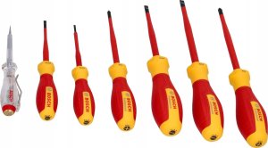 Bosch Bosch VDE screwdriver set PH/SL Professional, 7-piece (red/yellow, 6 VDE screwdrivers, phase tester SL3) 6