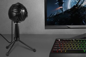 Mikrofon Vertux Mikrofon Kardioidalny Sphere 360 nagrywania podcastów VOIP 4