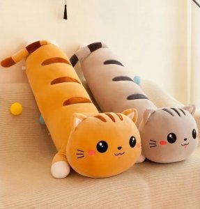 Maskotka Kotek pluszowy długi, poduszka wałek 70cm mix cena za 1 szt 11