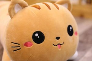 Maskotka Kotek pluszowy długi, poduszka wałek 70cm mix cena za 1 szt 13