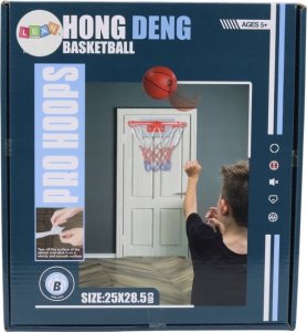 LeanToys Zestaw Do Gry w Koszykówkę Obręcz Piłka Pompka 3