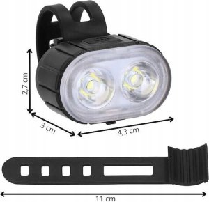 lampa rowerowa przednia + tylnia 2,6 x 4,5 cm 13