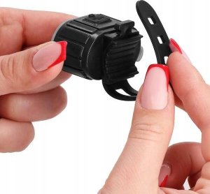 lampa rowerowa przednia + tylnia 2,6 x 4,5 cm 7