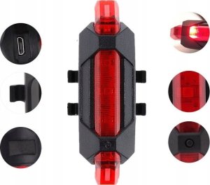 lampa rowerowa  przednia + tylnia 1600lm 8