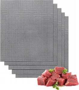 MATA GRILLOWA TEFLONOWA ODPORNA NA CIEPŁO RUSZT SIATKA DO PIECZENIA NA GRILLA DO PIEKARNIKA 2