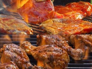 MATA GRILLOWA TEFLONOWA ODPORNA NA CIEPŁO RUSZT SIATKA DO PIECZENIA NA GRILLA DO PIEKARNIKA 7