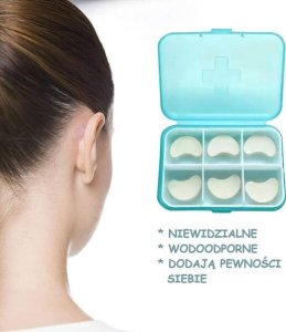 KOREKTOR USZU ZESTAW 6 SZT. PLASTRY NA ODSTAJĄCE USZY KOREKTOR ESTETYCZNY NIEWIDOCZNY WODOODPORNY 3