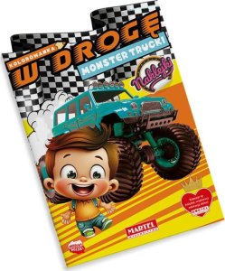 Martel NOWOŚĆ! Kolorowanka W drogę. Monster Trucki z naklejkami 1
