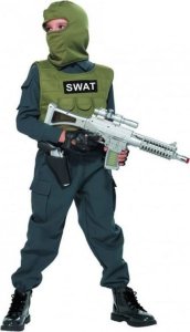 STRÓJ KARNAWAŁOWY SWAT SŁUŻBY SPECJALNE POLICJANT 104 1