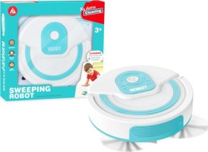 Zabawkowy Odkurzacz Robot Sprzatający Biało Seledynowy 2