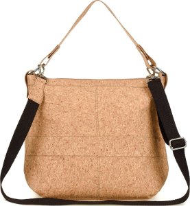 CorkVillage Torebka damska duża listonoszka shopperka z korka naturalnego wegańska CorkVillage CV07 10