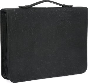 CorkVillage Biwuar luksusowy neseser aktówka teczka organizer wegański czarny z korka CorkVillage CV14 4