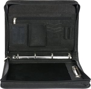 CorkVillage Biwuar luksusowy neseser aktówka teczka organizer wegański czarny z korka CorkVillage CV14 5