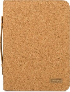 CorkVillage Biwuar luksusowy neseser aktówka teczka organizer wegański z korka CorkVillage CV14beige 3