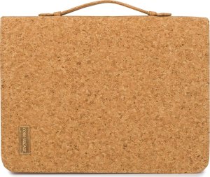 CorkVillage Biwuar luksusowy neseser aktówka teczka organizer wegański z korka CorkVillage CV14beige 4