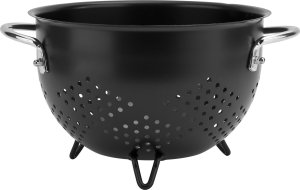 Durszlak/cedzak metalowy 20 cm czarny MPL 1