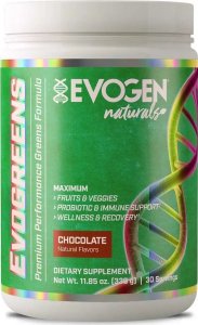 Evogen Evogen - Evogreens Naturals, Czekolada, Proszek, 336g 1