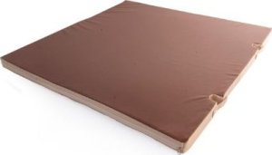 Produkcyja materac Gamma 100x100x10 z wycięciami do słupków beżowo-brązowy 1