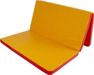 Produkcyja materac Gamma 150x100x5 trzyczęściowy czerwono-żółty 1