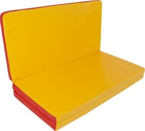 Produkcyja materac Gamma 150x100x5 trzyczęściowy czerwono-żółty 4