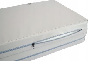 Produkcyja materac Gamma 100x100x5 dwuczęściowy z wycięciami do słupków szary 6