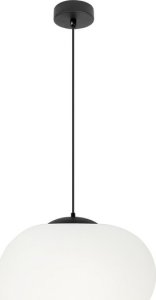 Lampa wisząca Candellux STONES lampa wisząca czarny 25cm 1x40W E27 klosz biały  31-35134 1