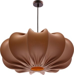 Lampa wisząca CAFE  lampa wisząca 52cm czarny 1x40W E27 abażur mokka 1