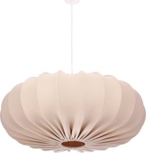 Lampa wisząca CAFE  lampa wisząca 66cm biały 1x40W E27 abażur frappe 1