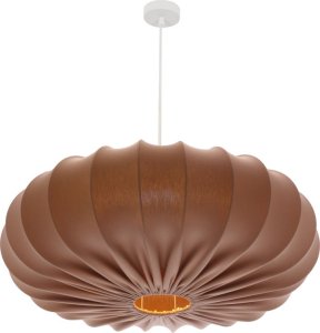 Lampa wisząca CAFEE' lampa wisząca 66cm biały 1x40W E27 abażur mokka 1