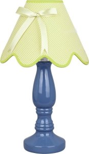 Lampa stołowa Candellux Lampka stołowa nocna ceramiczna niebiesko-pistacjowa 60W E27 Lola Candellux 41-84361 1