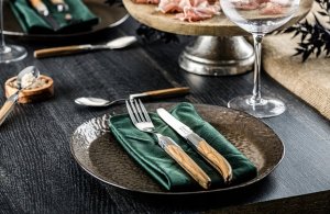 Laguiole Noże Laguiole do steków Luxury Line  drewno oliwne  6 szt. Eleganckie pudełko na prezent 5