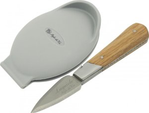 Laguiole Nóż do ostryg 5,5 cm Style De Vie drewno dębowe Laguiole Eleganckie pudełko na prezent 15