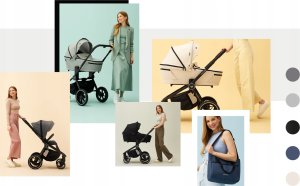 Wózek MUUVO MUUVO Quick 4.0 stroller Azure Blue 2in1 SET 33
