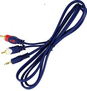 Kabel Przewód 2x RCA JACK 3.5 mm 150cm AUX kabel cinch jack audio HI-FI 1