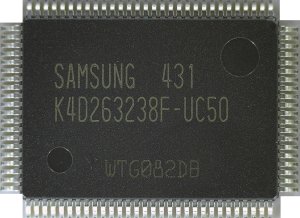 K4D263238F 128M DDR SDRAM  pamięć synchroniczna 1M x 32Bit x 4 1