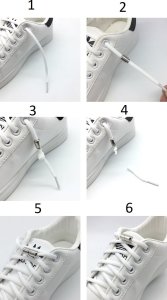 SHOPUJ.PL ELASTYCZNE SZNUROWADŁA SZNURÓWKI DO BUTÓW SPORTOWYCH BIAŁE 2