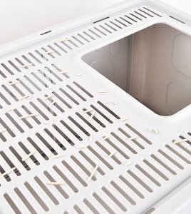 SHOPUJ.PL DUŻA KUWETA DLA KOTA SKŁADANA Z SZUFLADĄ SZARA + ŁOPATKA 8