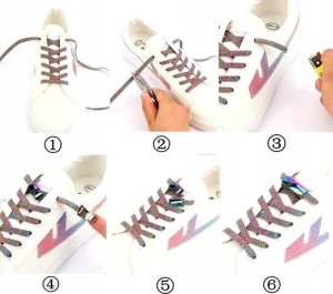 SHOPUJ.PL ELASTYCZNE MAGNETYCZNE SZNUROWADŁA SZNURÓWKI DO BUTÓW SPORTOWYCH BIAŁE 4