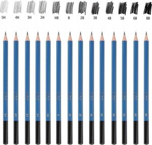 ZESTAW DO SZKICOWANIA RYSOWANIA PROFESJONALNY 32w1 6