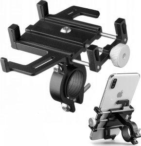 SHOPUJ.PL UCHWYT ROWEROWY NA TELEFON SKUTER HULAJNOGA ROWER METALOWY REGULOWANY MOCNY 4