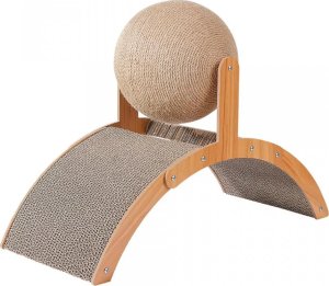 SHOPUJ.PL DREWNIANY DRAPAK DLA KOTA KULA 2 W 1 ZABAWKA DRAPAK SKROBAK 7