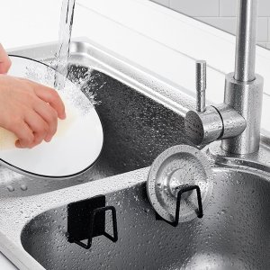 SHOPUJ.PL UCHWYT DO ZLEWU NA GĄBKĘ ZMYWAK CZARNY 4